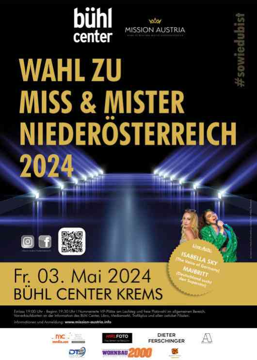 Wahl zu Miss und Mister 2024 - Niederösterreich