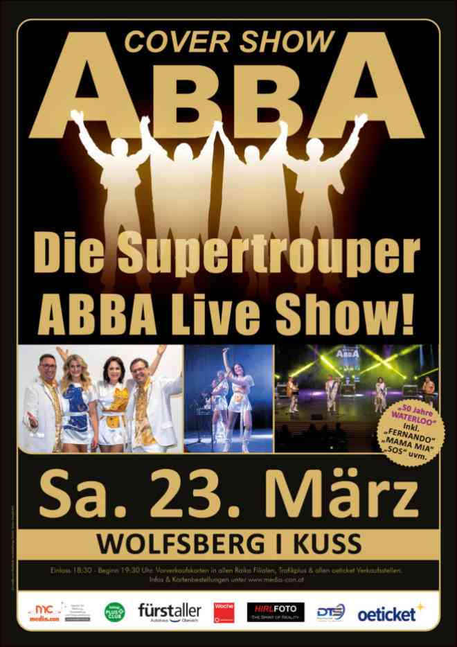 Die supertrouper ABBA Live Show - Wolfsberg