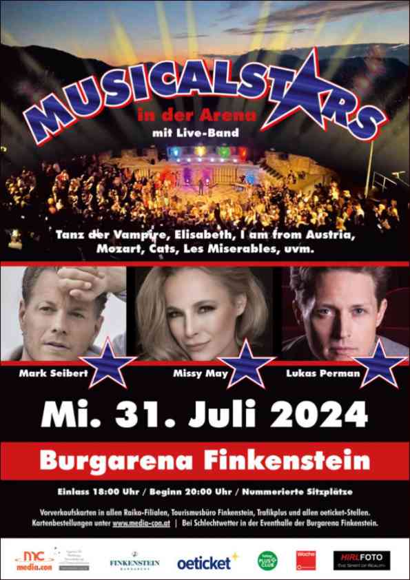 MUSICAL STARS auf der Burgarena Finkenstein